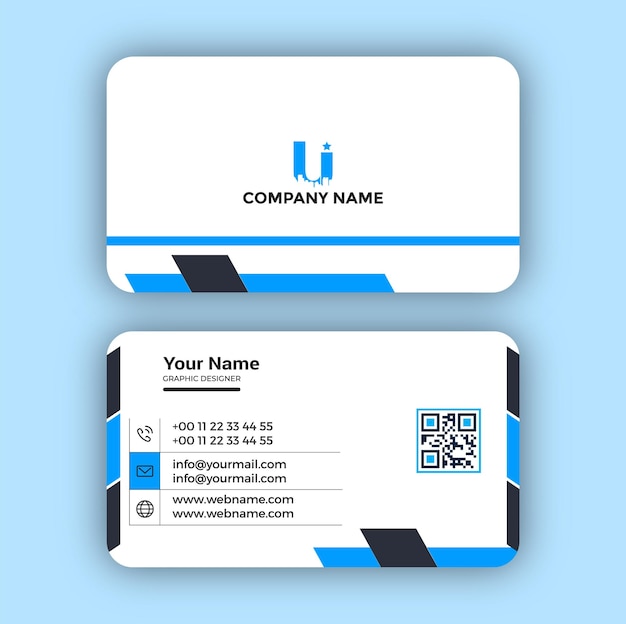 Vector professional elegant digital corporate business card design templates