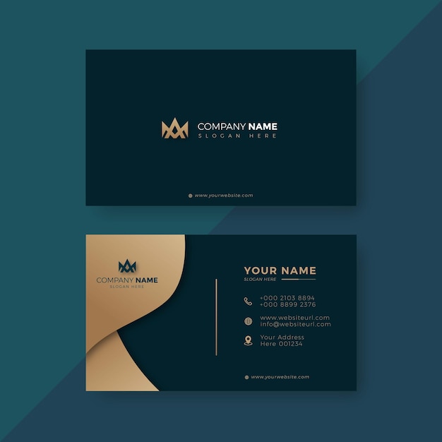 Professional Elegant Gold foil Modern Creative Business Card