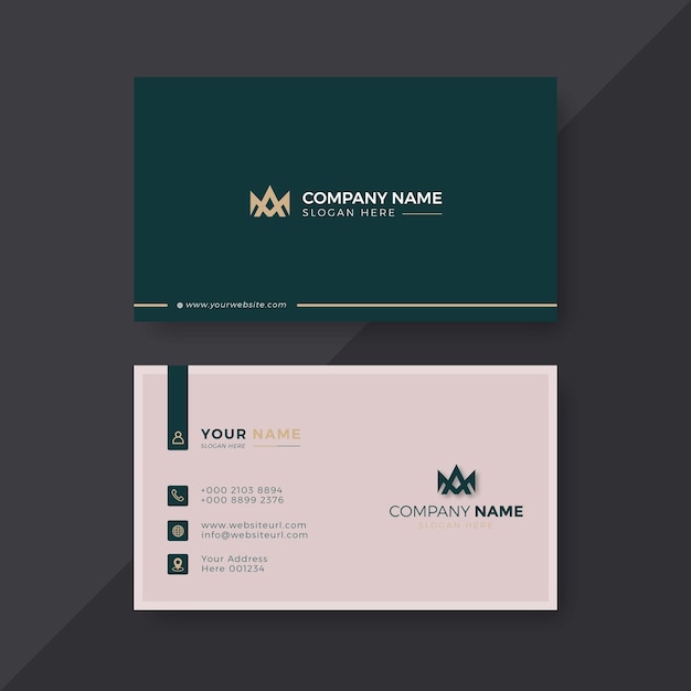 Professional elegant modern business card design template