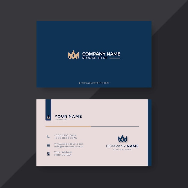 Professional elegant modern business card design template