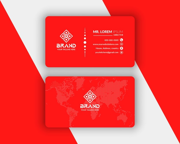 Professional elegant modern minimal business card template design