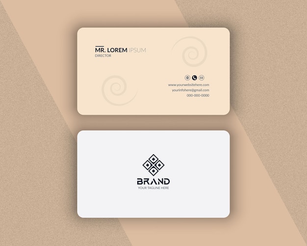 Professional Elegant modern minimal business card template design