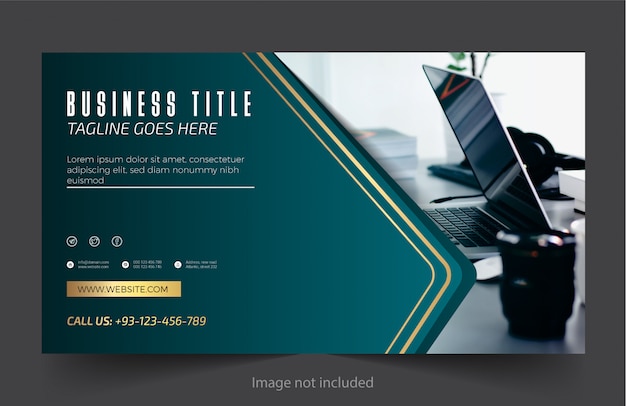 Sito web professionale ed elegante e banner aziendale