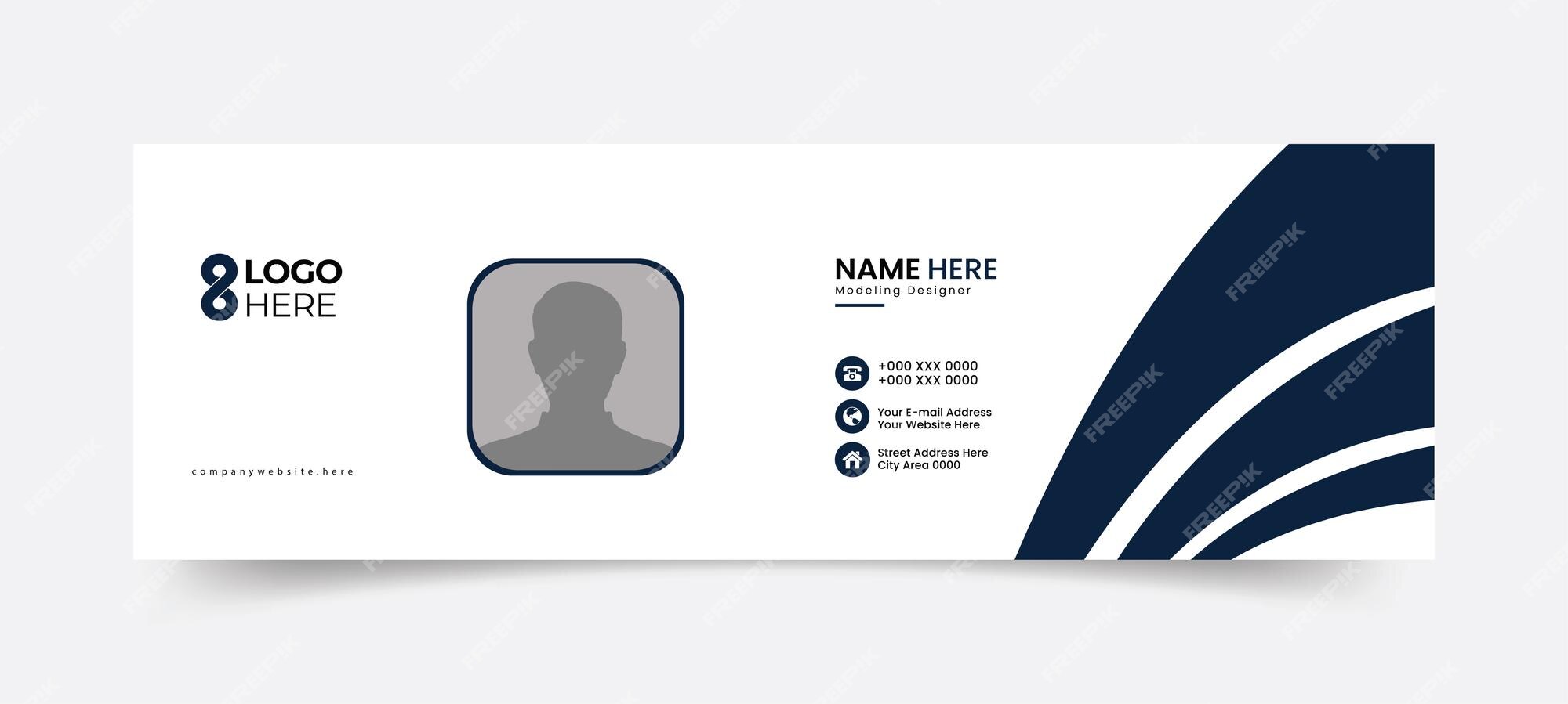 Premium Vector Professional Email Signature Templates For A Polished Look premium-vector-professional-email-signature-templates-for-a-polished-look