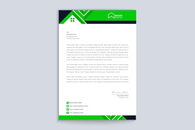 Professional eye catching corporate letterhead tamplate