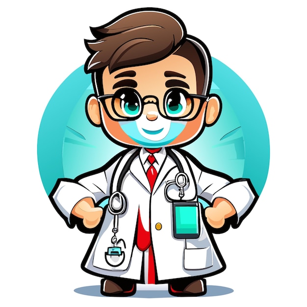 Professional Full Body Doctor Mascot Concept with Health Emphasis