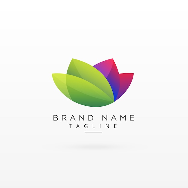 Vector professional green leaf logo concept design for your business