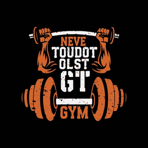 professional gym fitness tshirt Design