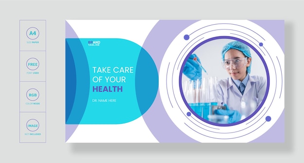 Professional health care medical web banner template