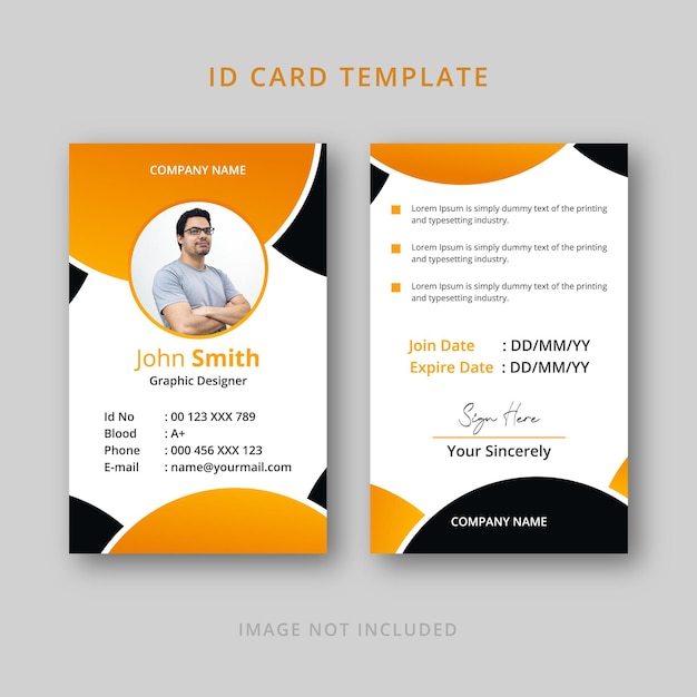 Professional id card design