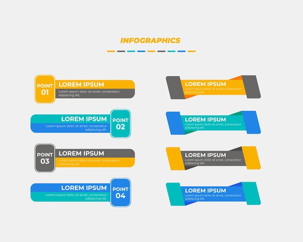 Professional infographic banner template