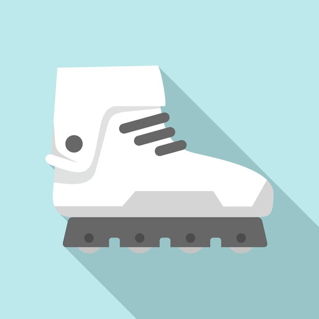 Professional inline skates icon Flat illustration of professional inline skates vector icon for web design