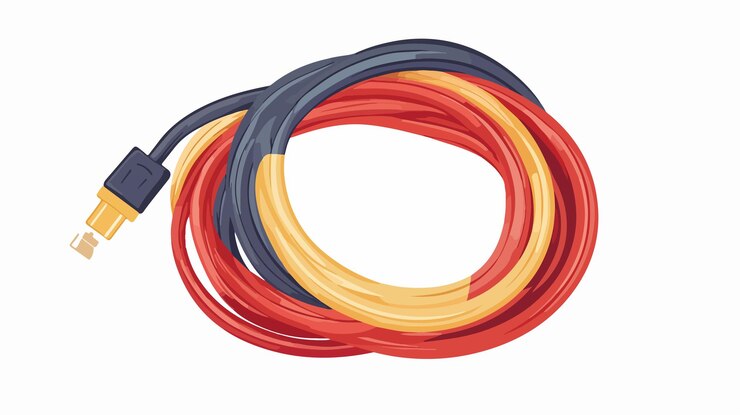 Vector professional jumper cables vector illustration for automotive use