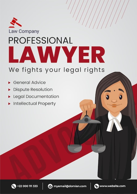 Professional lawyer we fights your legal rights flyer design