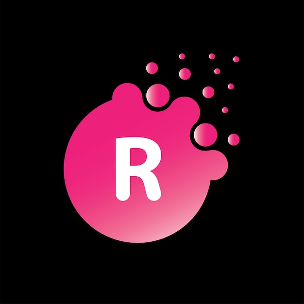 Профессиональный дизайн логотипа градиента буквы r
