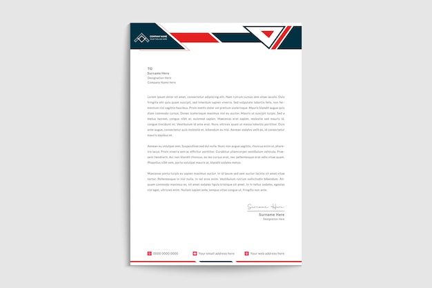 professional letterhead business letterhead