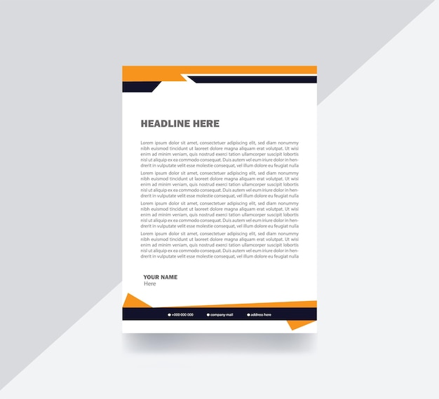 professional letterhead design template
