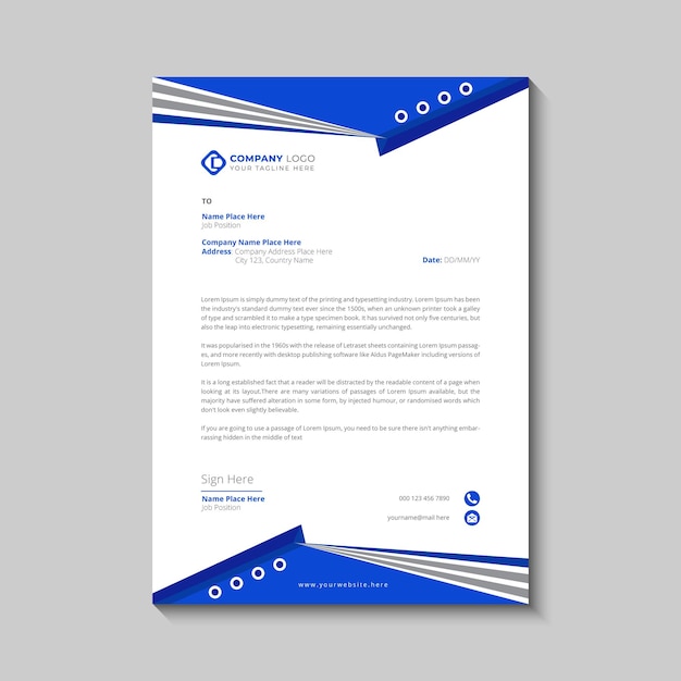 professional letterhead design