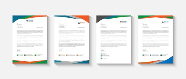 professional letterhead template business design