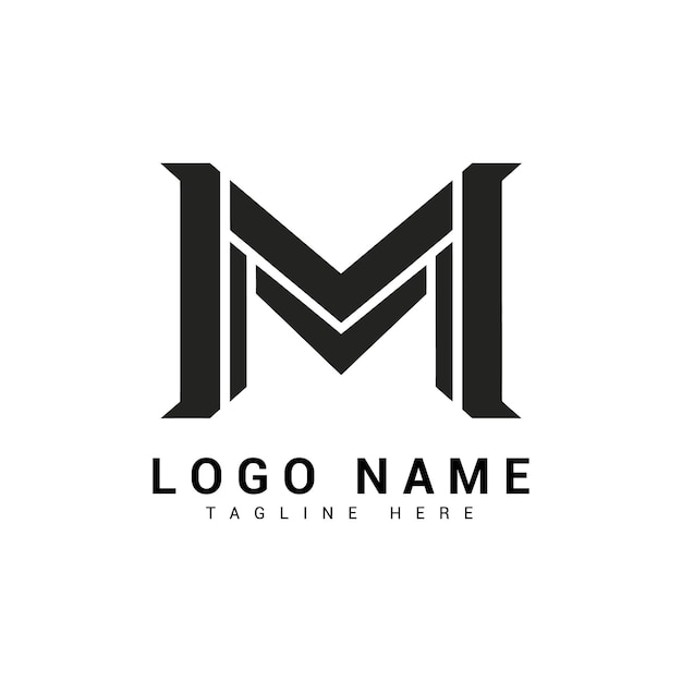 プロフェッショナル・レターマークMのロゴデザインのテンプレート