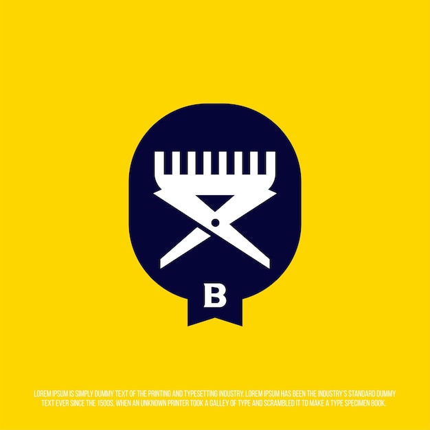 Professional logo for the barbershop in a modern style