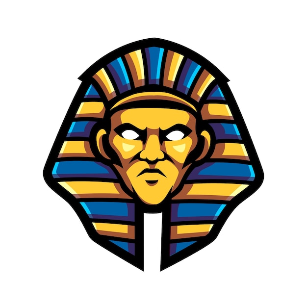 Professional logo Egyptian Pharaoh Vector illustration