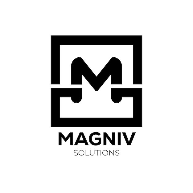 Профессиональный дизайн логотипа буквы М