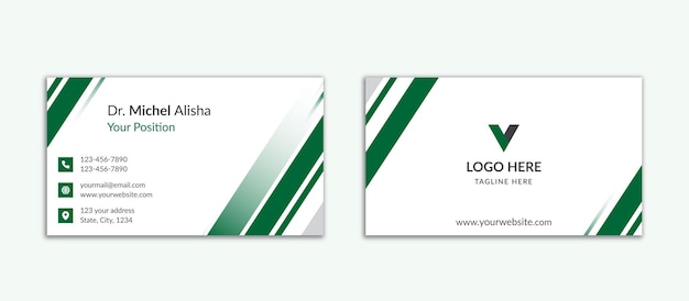 Professional medical business card template design