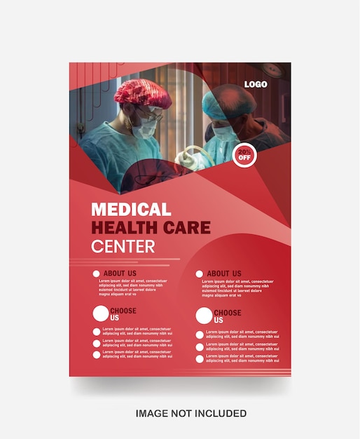 Vector professional medical flyer business corporate flyer banner cover clinic poster design template