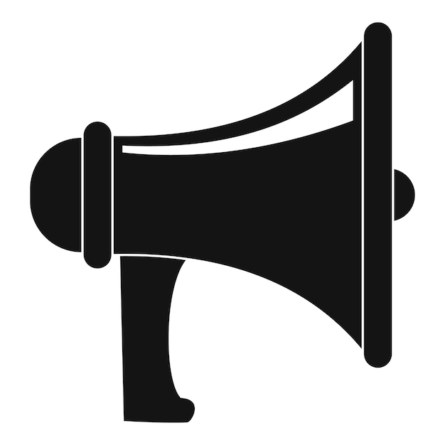 Professional megaphone icon Simple illustration of professional megaphone vector icon for web