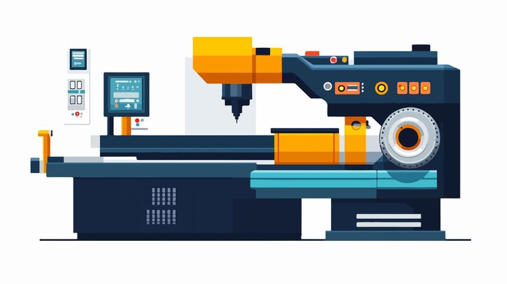 Vector professional metal cutting and grinding machine tool for precision industrial work