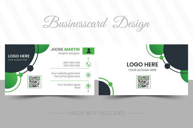 Professional and minimal business card template design