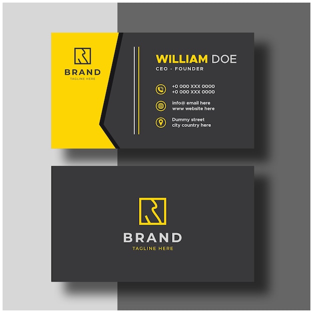 Professional minimal corporate business card