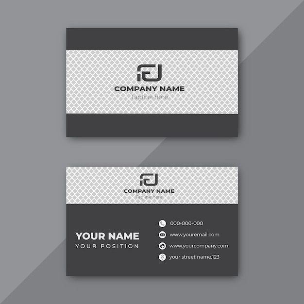 Professional and modern business card template