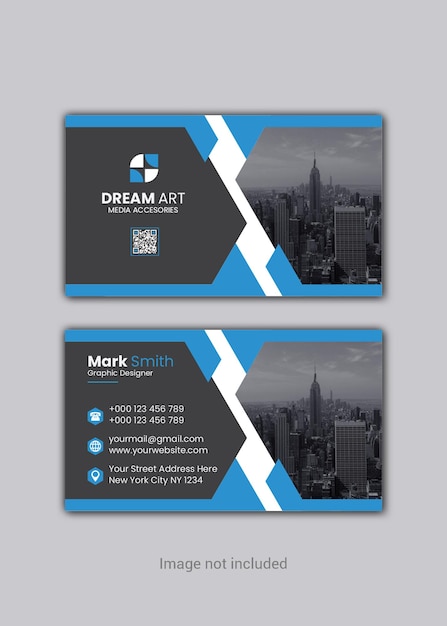 Professional modern business card template