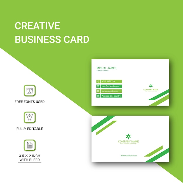 Professional  Modern business card template