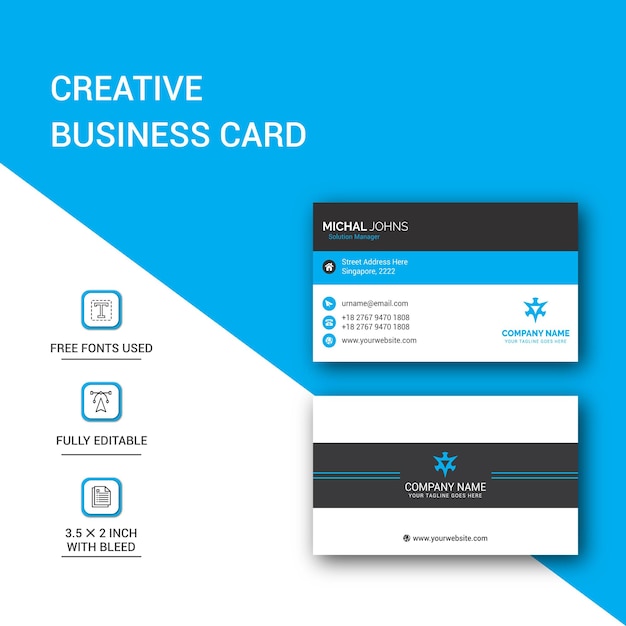 Professional  modern business card template