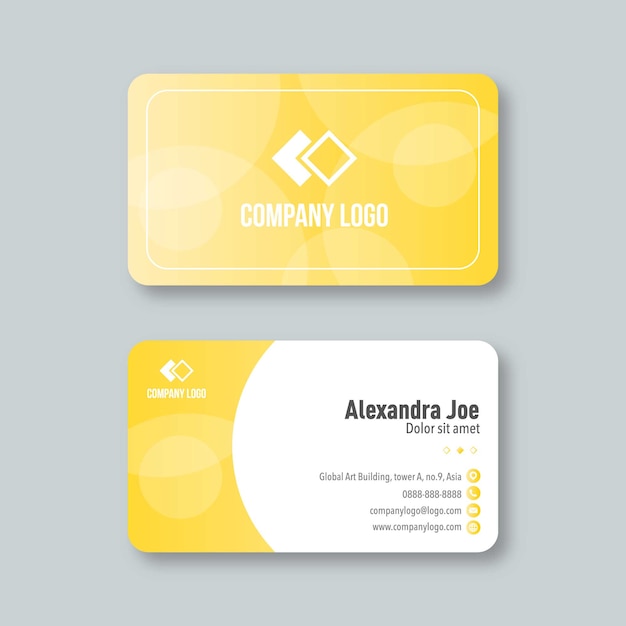 Professional and modern business card