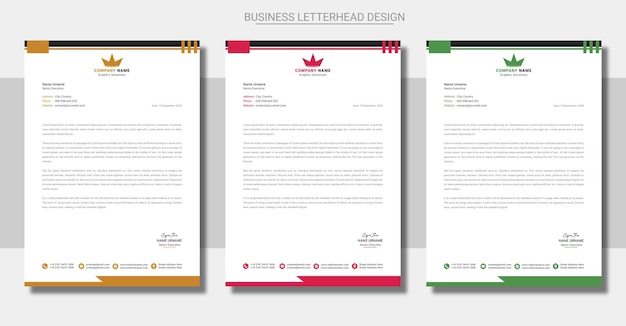 Professional Modern Business letterhead template design