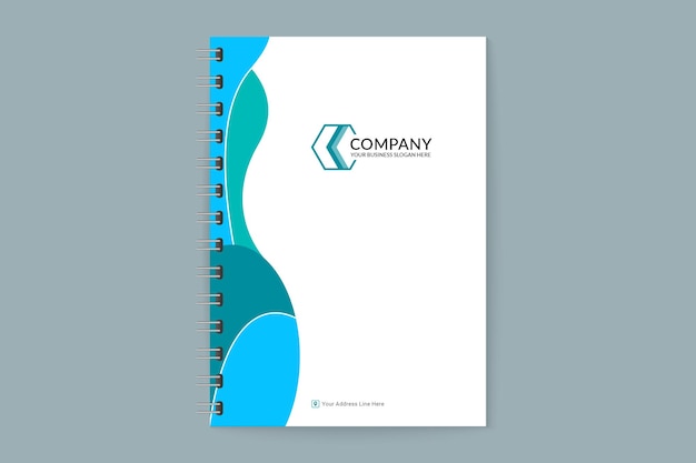 professional modern business notebook cover template