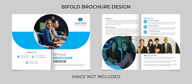 Professional modern business trifold brochure design template