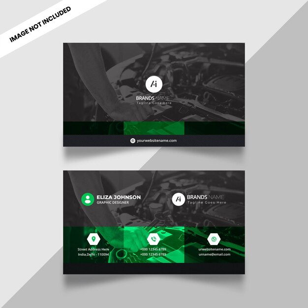 Professional modern clean minimal business card or visiting car