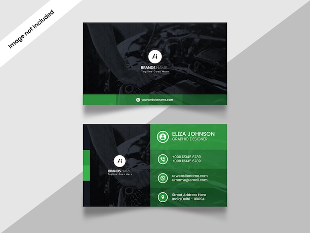 Professional modern clean minimal business card or visiting car