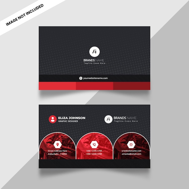 Professional modern clean minimal business card or visiting card design