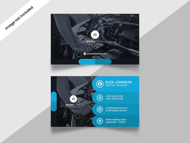 Vector professional modern clean minimal business card or visiting card design