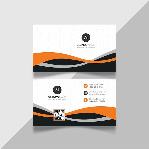 Vector professional modern clean minimal business card or visiting card design