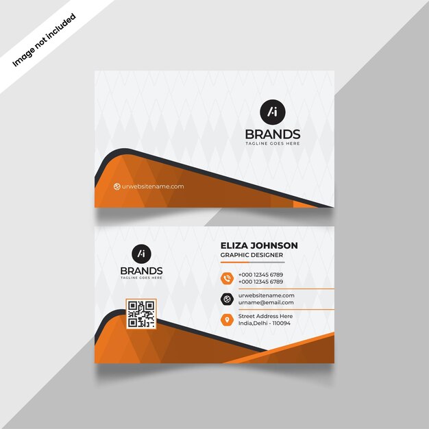 Professional modern clean minimal business card or visiting card design