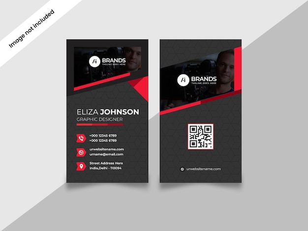 Vector professional modern clean minimal business card or visiting card design