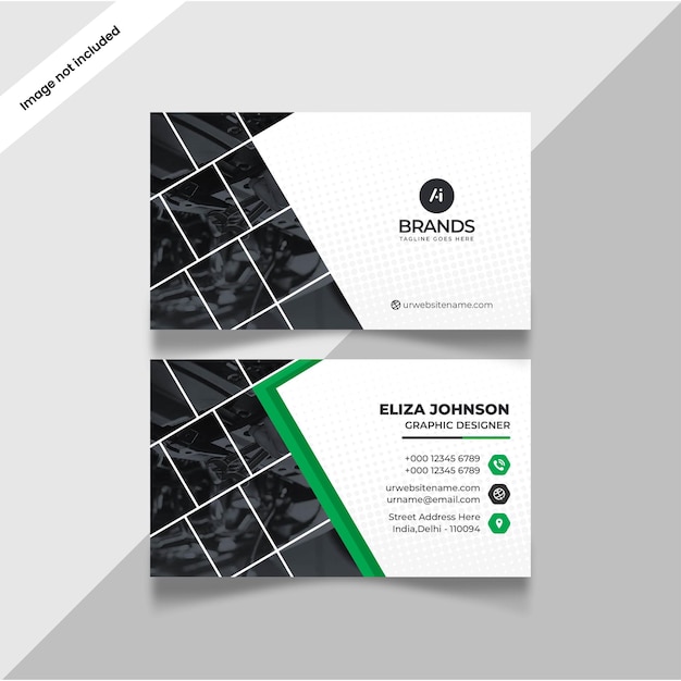 Professional modern clean minimal business card or visiting card design