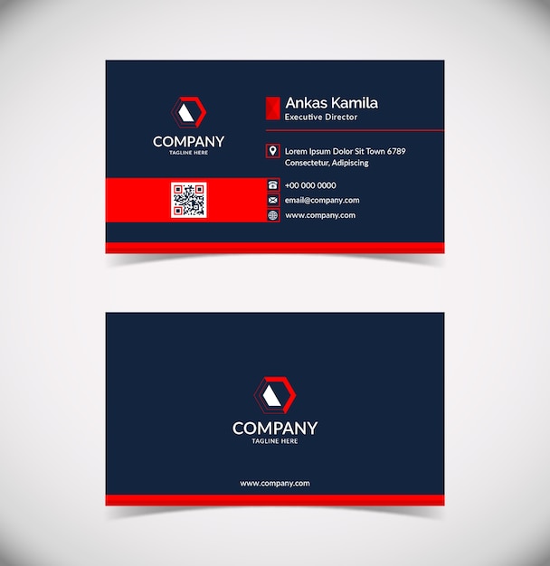 Professional and modern corporate business card template